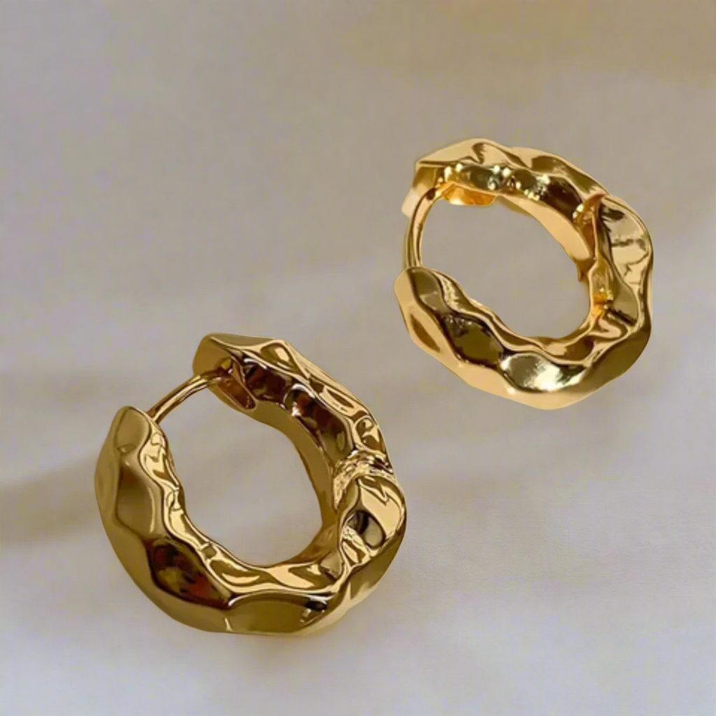 Vintage Golden Hoop Earrings