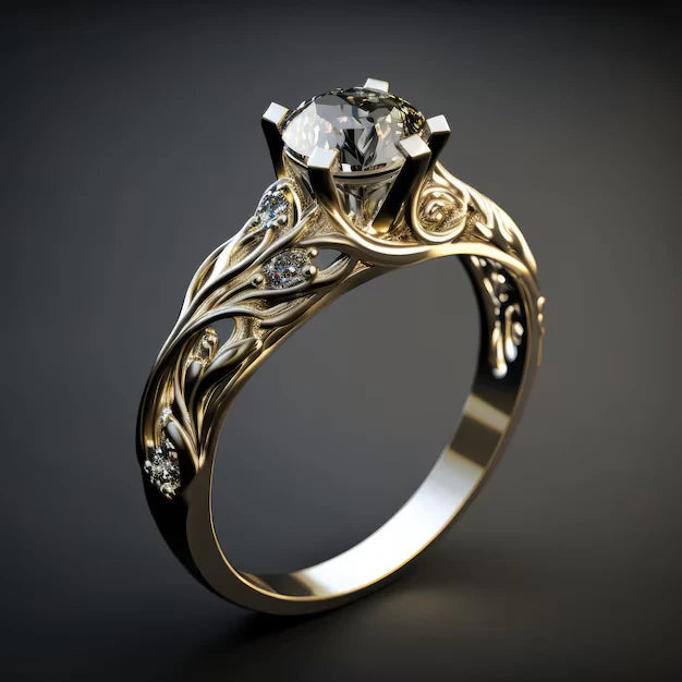 Exquisite Exotic Zirconia Ring