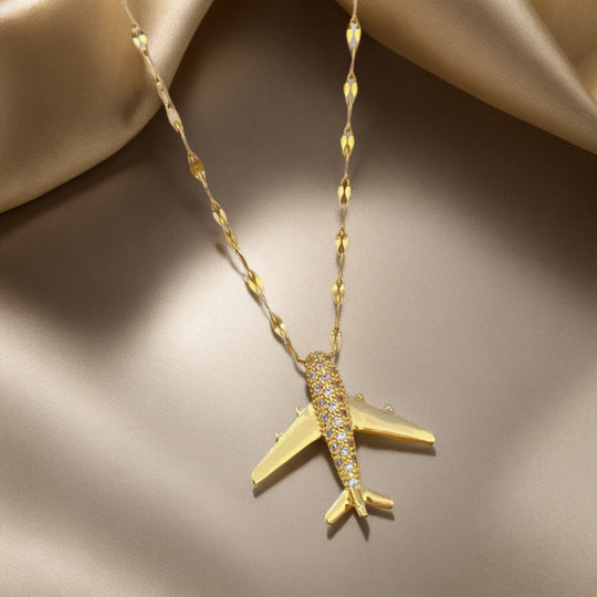 Airplane Pendant Necklace