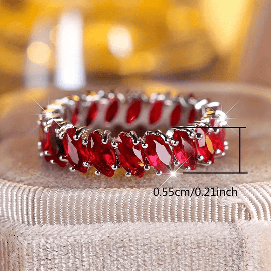 Red Tiger Eye Stone Ring