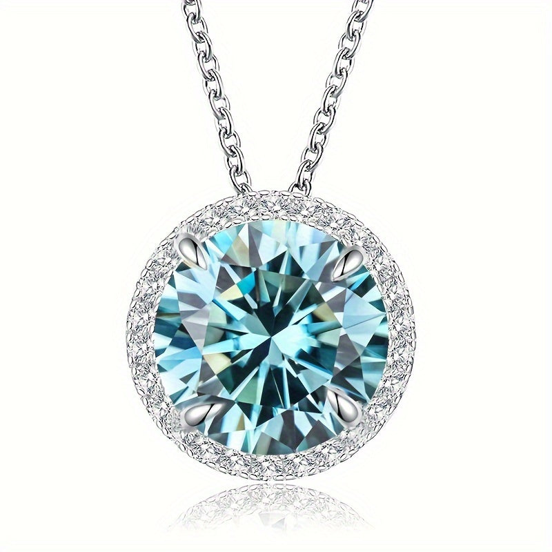 Moissanite Drop Pendant Necklace