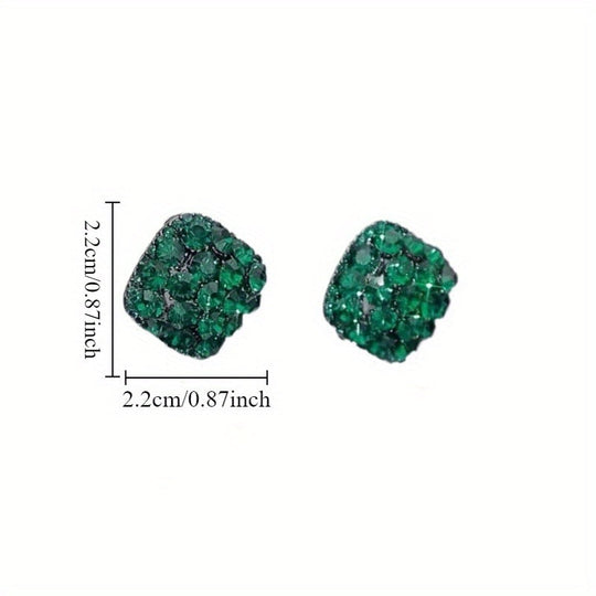 Vintage Diamond-Shaped Earrings
