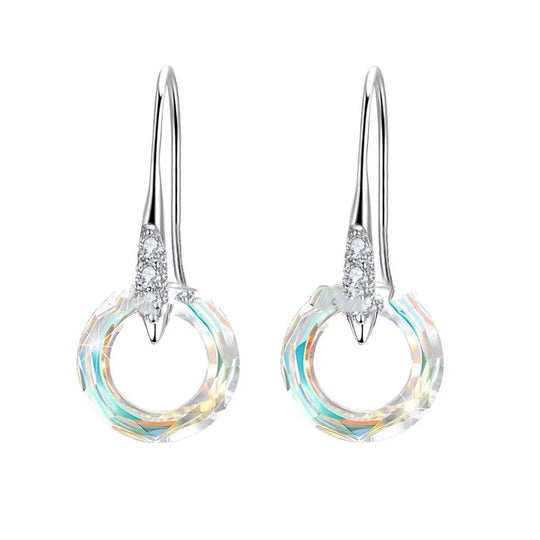 Cosmic Ring Crystal Drop Earrings