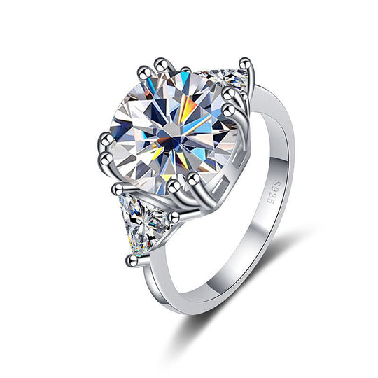 Gemstone Moissanite Engagement Ring