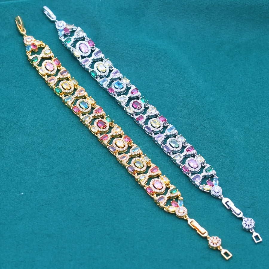 Bohemian Colorful Synthetic Zirconia Jewelry Set