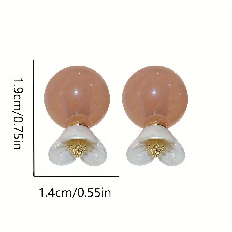 Resin Flower Earrings