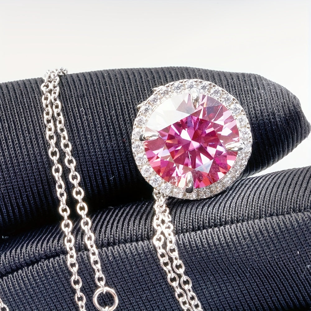 Moissanite Drop Pendant Necklace