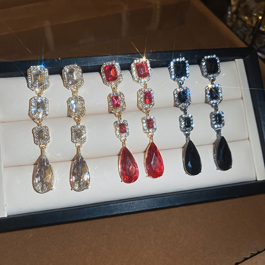 Luxurious Bling Pendant Earrings