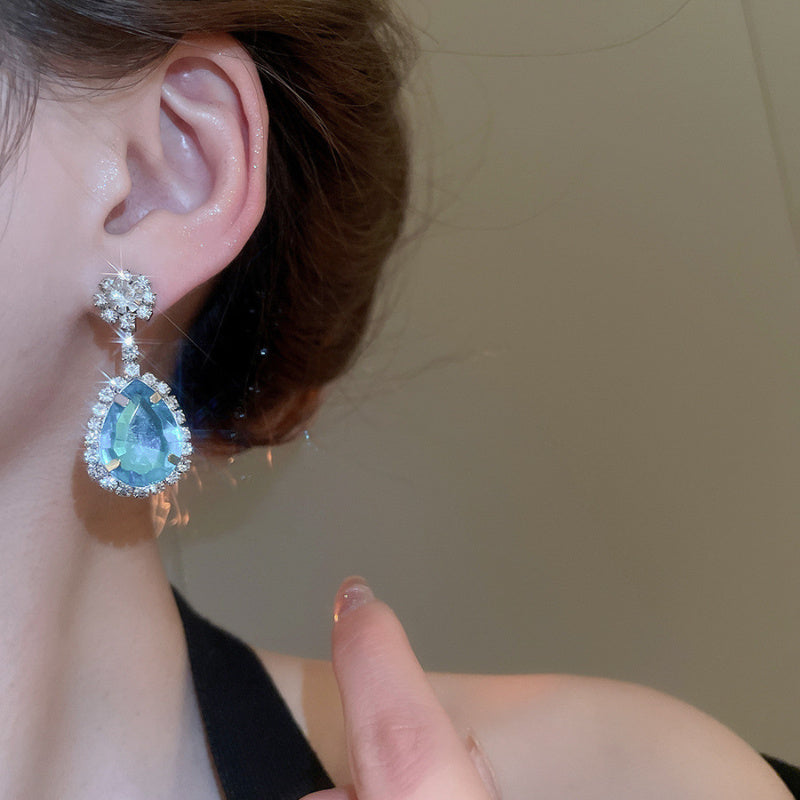 Luxury Rhinestone Teardrop Earrings