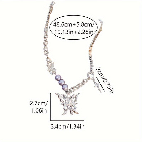 Blingbling Butterfly Pendant Necklace
