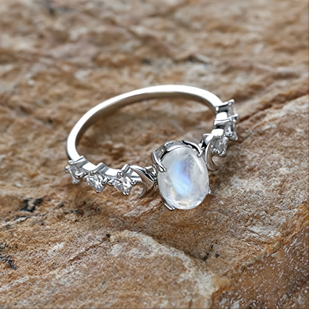 Genuine Moonstone Ring