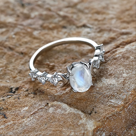Genuine Moonstone Ring