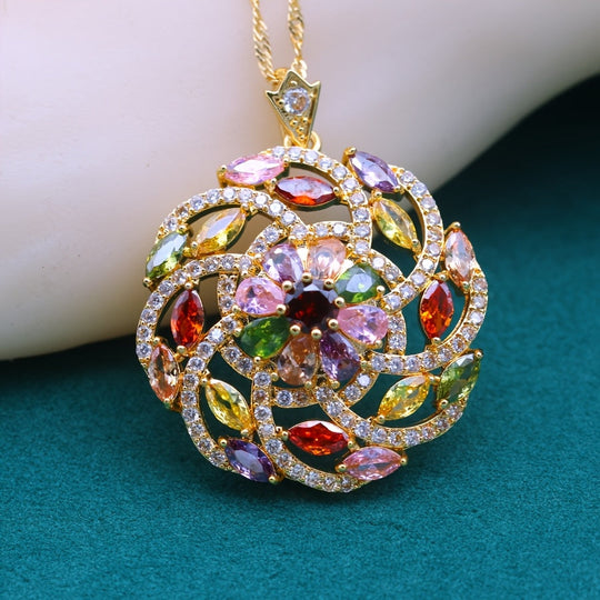 Bohemian Colorful Zirconia Jewelry Set