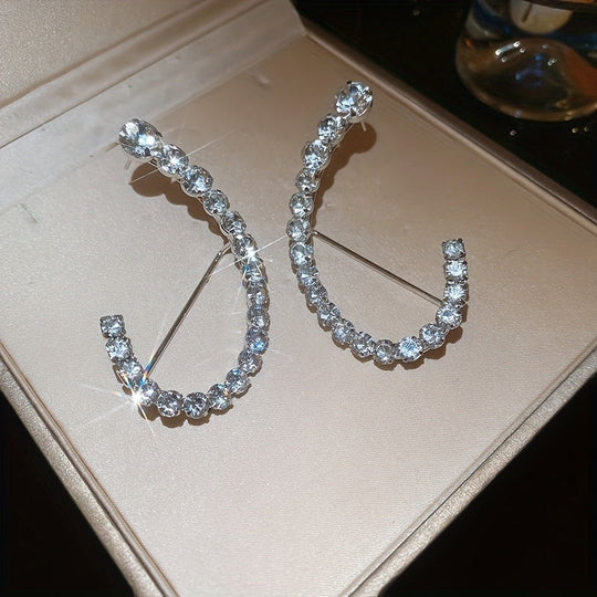 Glitter Rhinestone Ear Cuffs