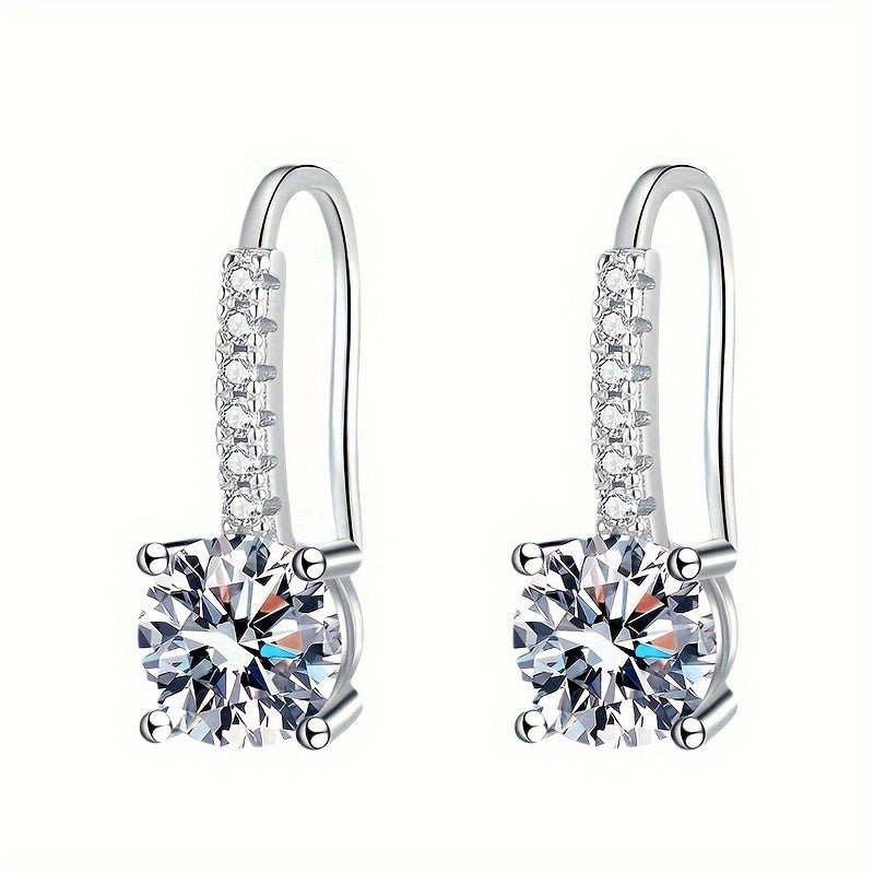 Colorful Moissanite Drop Earrings