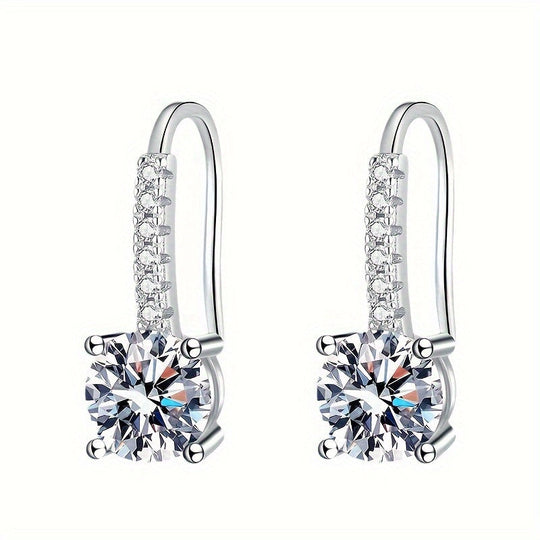 Colorful Moissanite Drop Earrings