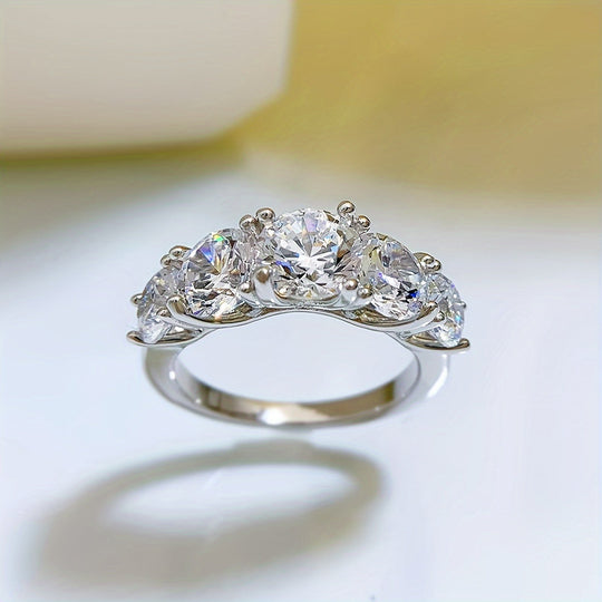 Five-Stone Moissanite Ring