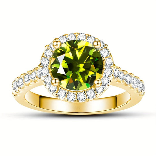 Moissanite Classic Halo Ring