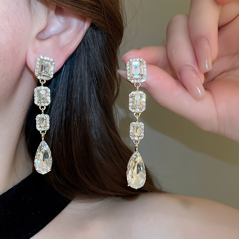 Luxurious Bling Pendant Earrings