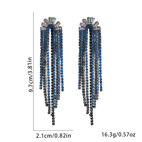 Luxurious & Elegant U-shaped Tassel Earrings
