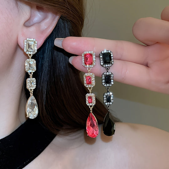 Luxurious Bling Pendant Earrings