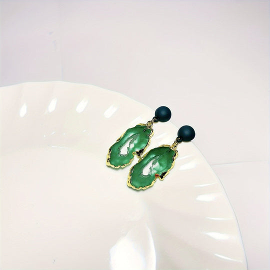 Vintage Irregular Resin Earrings