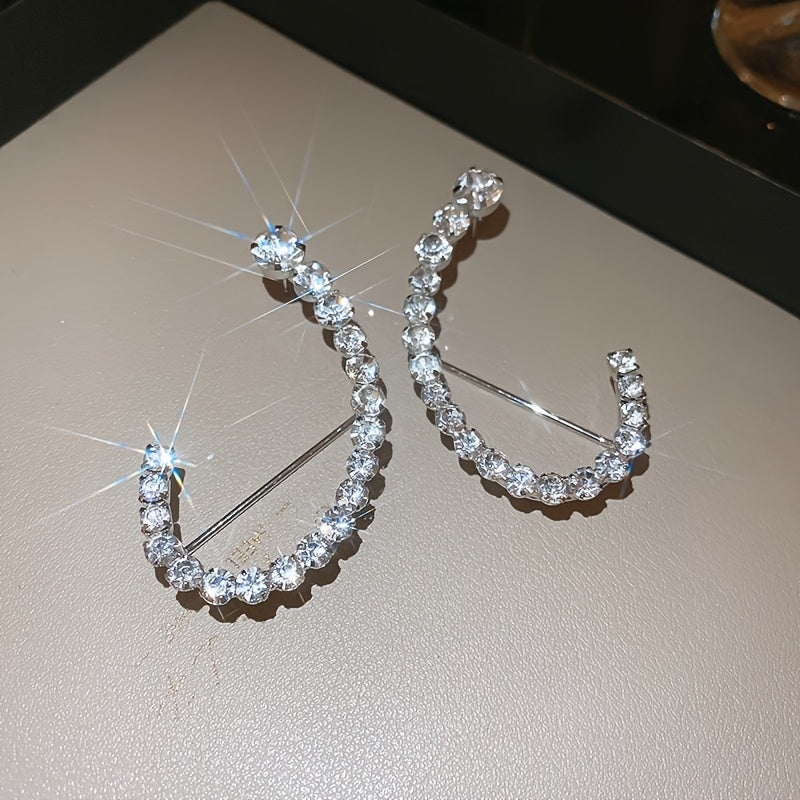 Glitter Rhinestone Ear Cuffs