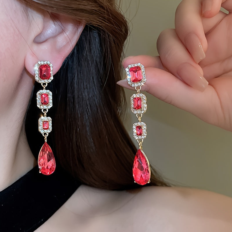 Luxurious Bling Pendant Earrings