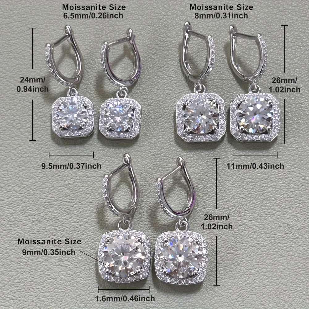 Round Moissanite Earrings