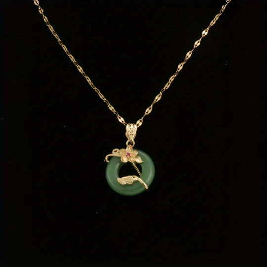 Elegant Floral Vine Pendant Necklace