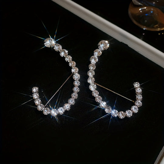 Glitter Rhinestone Ear Cuffs