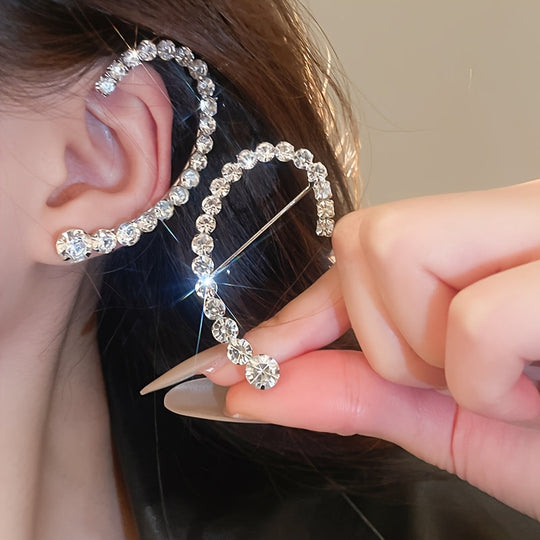 Glitter Rhinestone Ear Cuffs