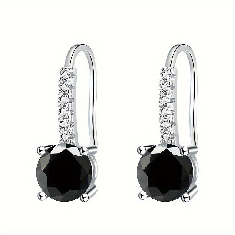 Colorful Moissanite Drop Earrings