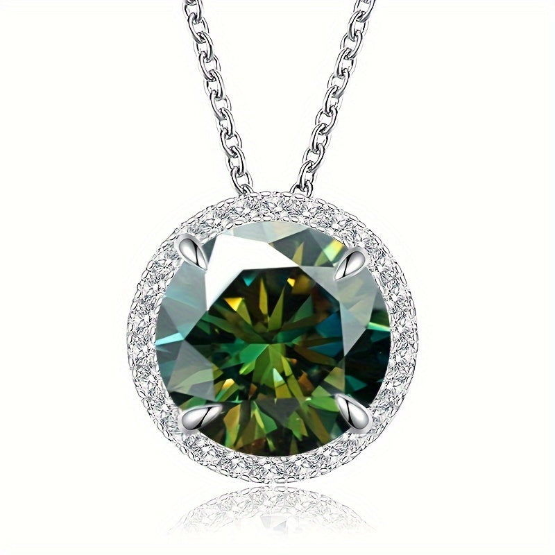 Moissanite Drop Pendant Necklace