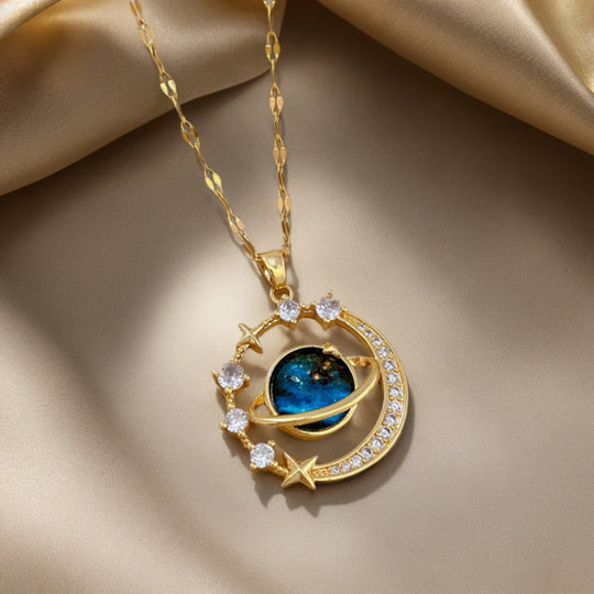 Planet Pendant Necklace