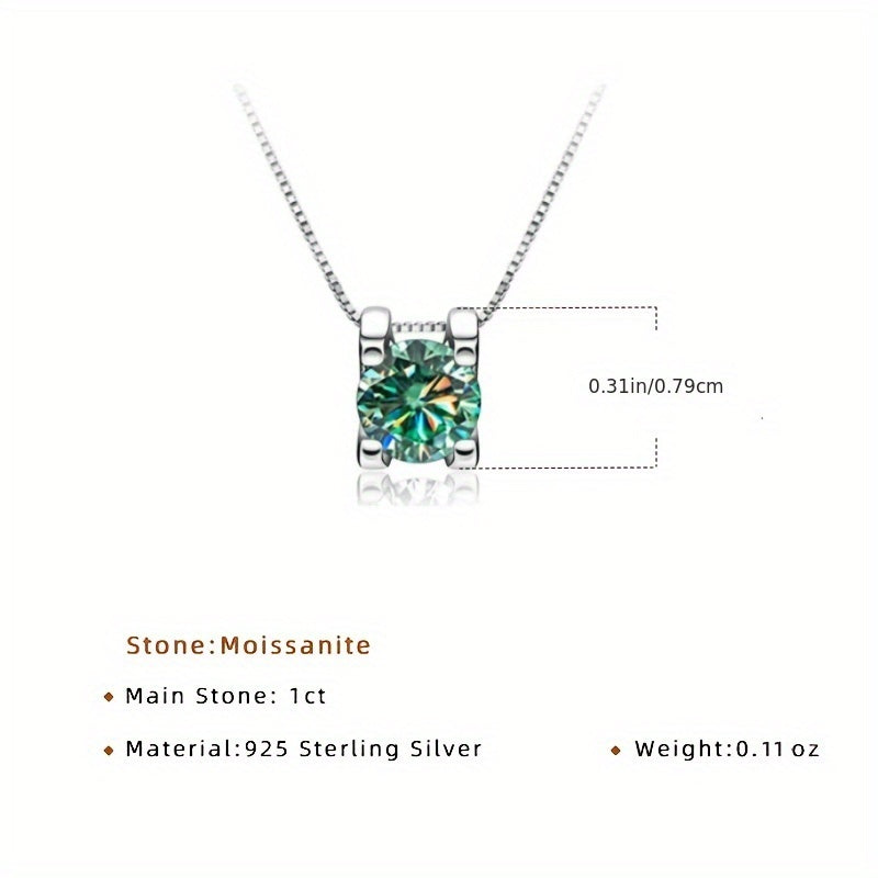 Moissanite Pendant Necklace
