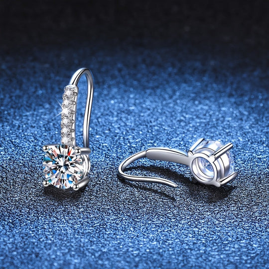 Colorful Moissanite Drop Earrings