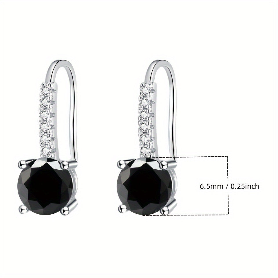 Colorful Moissanite Drop Earrings