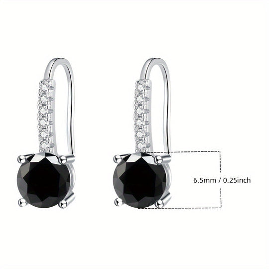 Colorful Moissanite Drop Earrings
