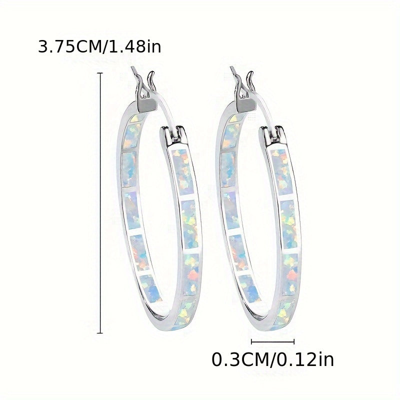 Elegant Silver Hoop Earrings