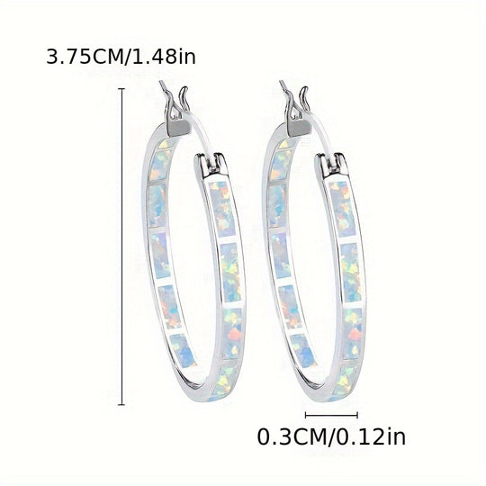 Elegant Silver Hoop Earrings