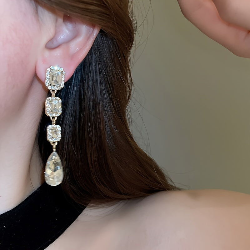 Luxurious Bling Pendant Earrings