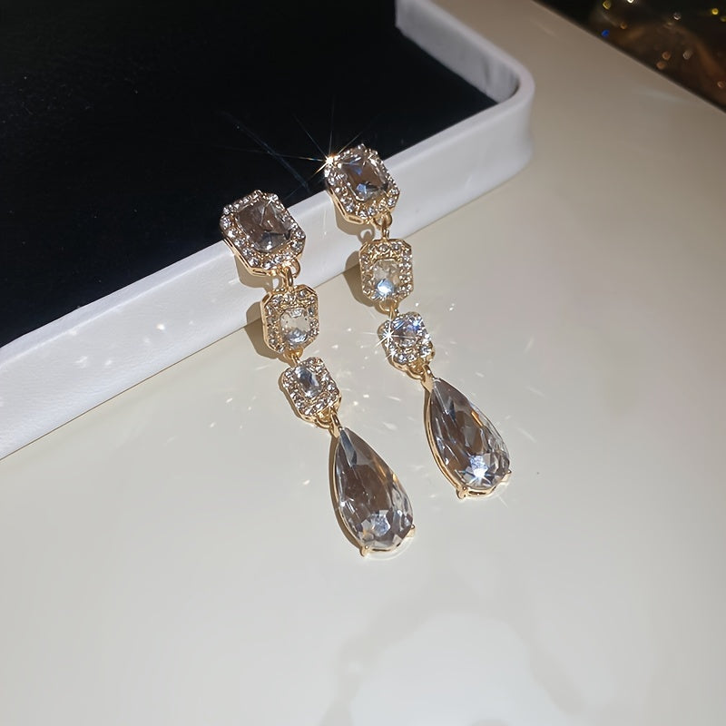 Luxurious Bling Pendant Earrings