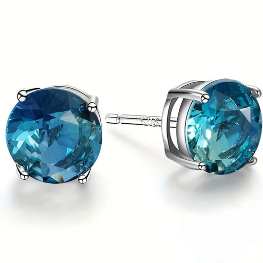 Boho Style Round Cubic Zirconia Earrings