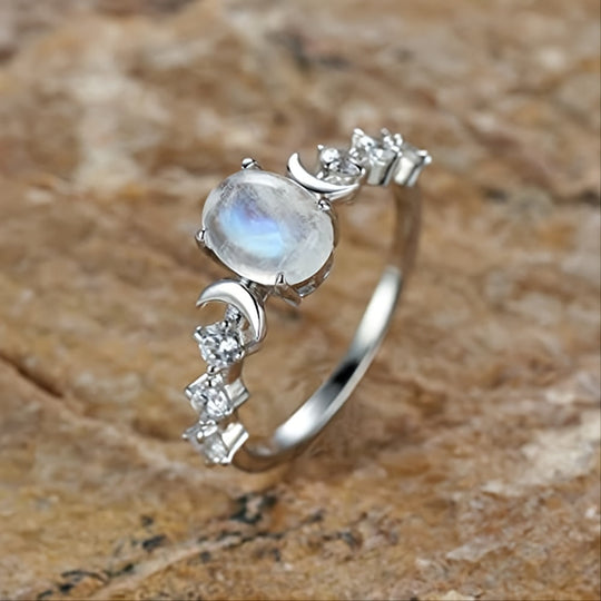 Genuine Moonstone Ring