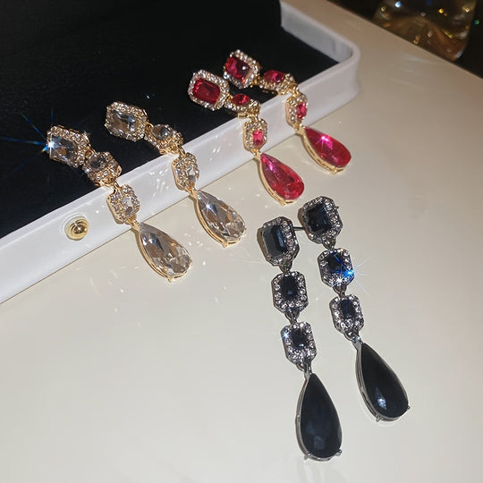 Luxurious Bling Pendant Earrings