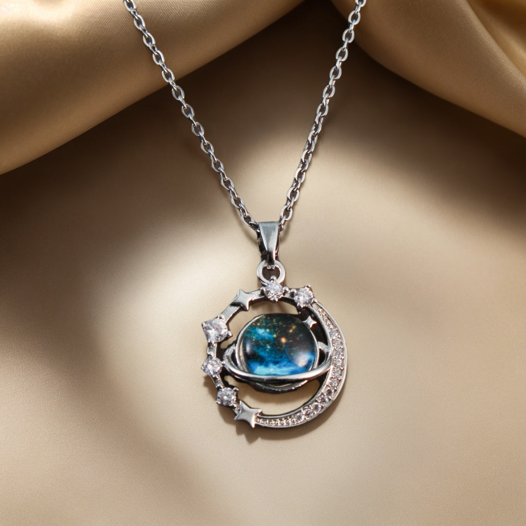 Planet Pendant Necklace