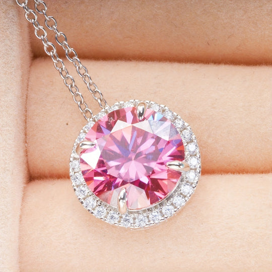 Moissanite Drop Pendant Necklace
