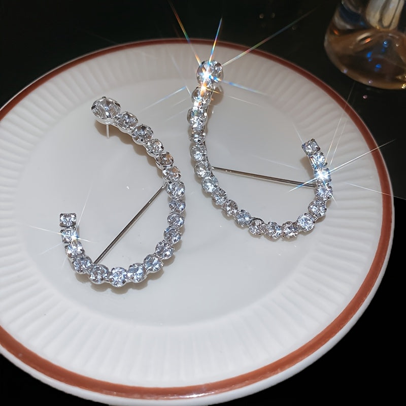 Glitter Rhinestone Ear Cuffs