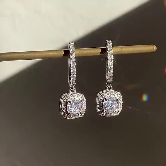 Round Moissanite Earrings